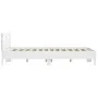 Estructura de cama con cabecero y luces LED blanco 150x200 cm de , Camas y somieres - Ref: Foro24-3207539, Precio: 139,11 €, ...