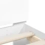 Estructura de cama con cabecero y luces LED blanco 150x200 cm de , Camas y somieres - Ref: Foro24-3207539, Precio: 139,11 €, ...