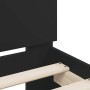 Estructura de cama con cabecero y luces LED negro 140x200 cm de , Camas y somieres - Ref: Foro24-3207547, Precio: 208,50 €, D...