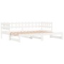 Sofá cama extraíble madera maciza de pino blanco 2x(90x200) cm de , Camas y somieres - Ref: Foro24-840389, Precio: 147,56 €, ...