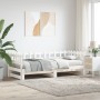 Sofá cama extraíble madera maciza de pino blanco 2x(90x200) cm de , Camas y somieres - Ref: Foro24-840389, Precio: 147,56 €, ...