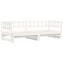 Sofá cama extraíble madera maciza de pino blanco 2x(90x200) cm de , Camas y somieres - Ref: Foro24-840389, Precio: 147,56 €, ...