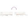 Sofá cama extraíble madera maciza de pino blanco 2x(90x200) cm de , Camas y somieres - Ref: Foro24-840389, Precio: 147,56 €, ...