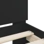 Estructura cama con cabecero madera ingeniería negro 120x200 cm de , Camas y somieres - Ref: Foro24-3207428, Precio: 142,73 €...