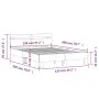 Estructura cama con cabecero madera ingeniería negro 120x200 cm de , Camas y somieres - Ref: Foro24-3207428, Precio: 142,73 €...