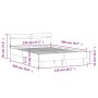 Estructura cama con cabecero madera ingeniería negro 120x200 cm de , Camas y somieres - Ref: Foro24-3207428, Precio: 145,05 €...
