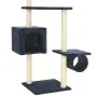 Rascador para gatos con postes de sisal azul oscuro 260 cm de vidaXL, Mobiliario para gatos - Ref: Foro24-170536, Precio: 80,...
