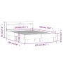 Estructura cama con cabecero madera ingeniería negro 120x190 cm de , Camas y somieres - Ref: Foro24-3207449, Precio: 135,23 €...