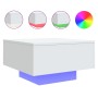 Mesa de centro con luces LED blanco 55x55x31 cm de , Mesas de centro - Ref: Foro24-836574, Precio: 61,83 €, Descuento: %