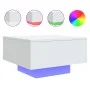 Mesa de centro con luces LED blanco 55x55x31 cm de , Mesas de centro - Ref: Foro24-836574, Precio: 59,93 €, Descuento: %