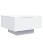 Mesa de centro con luces LED blanco 55x55x31 cm de , Mesas de centro - Ref: Foro24-836574, Precio: 61,83 €, Descuento: %