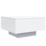 Mesa de centro con luces LED blanco 55x55x31 cm de , Mesas de centro - Ref: Foro24-836574, Precio: 59,93 €, Descuento: %