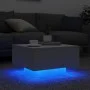 Mesa de centro con luces LED blanco 55x55x31 cm de , Mesas de centro - Ref: Foro24-836574, Precio: 59,93 €, Descuento: %