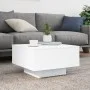 Mesa de centro con luces LED blanco 55x55x31 cm de , Mesas de centro - Ref: Foro24-836574, Precio: 59,93 €, Descuento: %