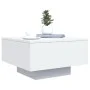 Mesa de centro con luces LED blanco 55x55x31 cm de , Mesas de centro - Ref: Foro24-836574, Precio: 59,93 €, Descuento: %