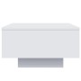 Mesa de centro con luces LED blanco 55x55x31 cm de , Mesas de centro - Ref: Foro24-836574, Precio: 61,83 €, Descuento: %