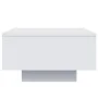 Mesa de centro con luces LED blanco 55x55x31 cm de , Mesas de centro - Ref: Foro24-836574, Precio: 59,93 €, Descuento: %