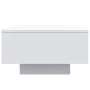 Mesa de centro con luces LED blanco 55x55x31 cm de , Mesas de centro - Ref: Foro24-836574, Precio: 59,93 €, Descuento: %