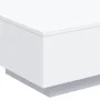 Mesa de centro con luces LED blanco 55x55x31 cm de , Mesas de centro - Ref: Foro24-836574, Precio: 59,93 €, Descuento: %