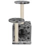 Rascador para gatos con poste de sisal 60 cm huellas gris de vidaXL, Mobiliario para gatos - Ref: Foro24-170518, Precio: 36,9...