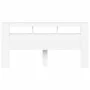 Kopfteil mit LED, weißem Holzwerkstoff, 200 x 18,5 x 103,5 cm von , Kopf- und Fußteile - Ref: Foro24-837365, Preis: 103,75 €,...