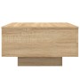 Mesa de centro madera de ingeniería roble Sonoma 55x55x31 cm de , Mesas de centro - Ref: Foro24-836569, Precio: 39,55 €, Desc...