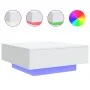 Couchtisch mit weißen LED-Leuchten 80x80x31 cm von , Couchtisch - Ref: Foro24-836588, Preis: 86,18 €, Rabatt: %