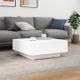 Mesa de centro con luces LED blanco 80x80x31 cm de , Mesas de centro - Ref: Foro24-836588, Precio: 89,73 €, Descuento: %