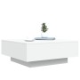 Mesa de centro con luces LED blanco 80x80x31 cm de , Mesas de centro - Ref: Foro24-836588, Precio: 89,73 €, Descuento: %