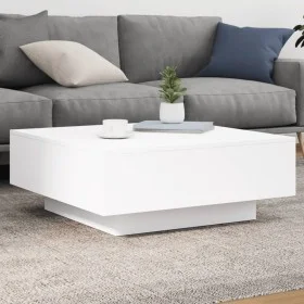 Mesa de centro madera de ingeniería blanco 80x80x31 cm de , Mesas de centro - Ref: Foro24-836581, Precio: 73,08 €, Descuento: %