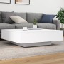 Mesa de centro madera de ingeniería blanco 100x100x31 cm de , Mesas de centro - Ref: Foro24-836595, Precio: 96,91 €, Descuent...