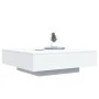 Mesa de centro madera de ingeniería blanco 100x100x31 cm de , Mesas de centro - Ref: Foro24-836595, Precio: 94,91 €, Descuent...