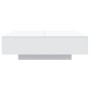 Mesa de centro madera de ingeniería blanco 100x100x31 cm de , Mesas de centro - Ref: Foro24-836595, Precio: 96,91 €, Descuent...