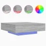 Mesa de centro con luces LED gris Sonoma 100x100x31 cm de , Mesas de centro - Ref: Foro24-836607, Precio: 108,03 €, Descuento: %