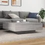 Mesa de centro con luces LED gris Sonoma 100x100x31 cm de , Mesas de centro - Ref: Foro24-836607, Precio: 108,03 €, Descuento: %