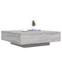 Mesa de centro con luces LED gris Sonoma 100x100x31 cm de , Mesas de centro - Ref: Foro24-836607, Precio: 109,46 €, Descuento: %