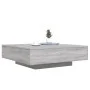 Mesa de centro con luces LED gris Sonoma 100x100x31 cm de , Mesas de centro - Ref: Foro24-836607, Precio: 108,03 €, Descuento: %