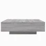 Mesa de centro con luces LED gris Sonoma 100x100x31 cm de , Mesas de centro - Ref: Foro24-836607, Precio: 108,03 €, Descuento: %
