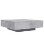 Mesa de centro con luces LED gris hormigón 100x100x31 cm de , Mesas de centro - Ref: Foro24-836605, Precio: 104,85 €, Descuen...
