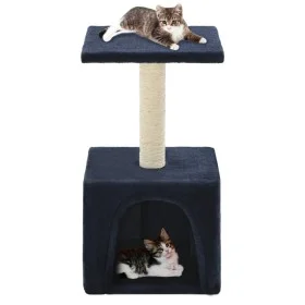 Rascador para gatos con poste de sisal 55 cm azul oscuro de vidaXL, Mobiliario para gatos - Ref: Foro24-170541, Precio: 23,85...