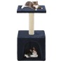 Rascador para gatos con poste de sisal 55 cm azul oscuro de vidaXL, Mobiliario para gatos - Ref: Foro24-170541, Precio: 26,17...