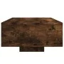 Mesa de centro con luces LED roble ahumado 85x55x31 cm de , Mesas de centro - Ref: Foro24-836613, Precio: 77,85 €, Descuento: %