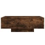 Mesa de centro con luces LED roble ahumado 85x55x31 cm de , Mesas de centro - Ref: Foro24-836613, Precio: 80,44 €, Descuento: %