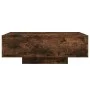 Mesa de centro con luces LED roble ahumado 85x55x31 cm de , Mesas de centro - Ref: Foro24-836613, Precio: 77,85 €, Descuento: %