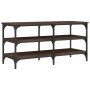 Banco zapatero madera de ingeniería marrón roble 100x38,5x49 cm de , Bancos para recibidores y almacenamiento - Ref: Foro24-8...