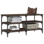 Banco zapatero madera de ingeniería marrón roble 100x38,5x49 cm de , Bancos para recibidores y almacenamiento - Ref: Foro24-8...