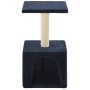 Rascador para gatos con poste de sisal 55 cm azul oscuro de vidaXL, Mobiliario para gatos - Ref: Foro24-170541, Precio: 26,17...