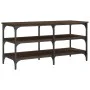 Shoe bench engineered wood oak brown 100x38.5x49 cm by , Benches for halls and storage - Ref: Foro24-839047, Price: 62,64 €, ...