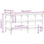 Banco zapatero madera de ingeniería marrón roble 100x38,5x49 cm de , Bancos para recibidores y almacenamiento - Ref: Foro24-8...