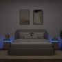 Mesitas de noche con luces LED 2 uds roble Sonoma 35x39x55 cm de , Mesitas de noche - Ref: Foro24-836754, Precio: 111,68 €, D...